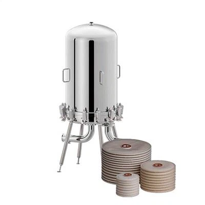 Carcasa de filtro de módulo de profundidad de acero inoxidable de 16 pulgadas