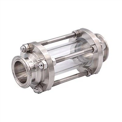 Mirilla sanitaria de tres abrazaderas de acero inoxidable de 1,5″